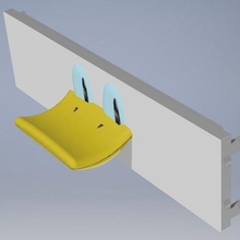 pc slot headset holder donald duck perry platypus computer case hanger hook mount 3d print model - Mito3D