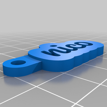 pcle nico Video Schmuck angepasst Schlüsselanhänger 3d print model - Mito3D