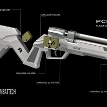 pcp modüler stok mevcut gamo tüfek sıkıştırılmış hava taktik silahlar 3d print model - Mito3D