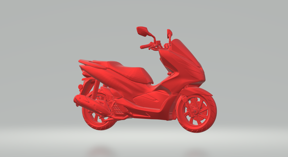 pcx moto vélo cycle moulé pression roues chaudes 3d print model - Mito3D