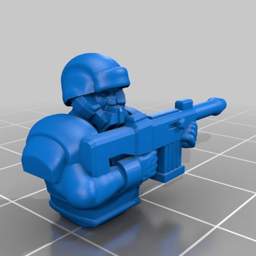 pdf trooper set 1 non-heroic ver art 48 legion star wars zombicide people 3D print model - Mito3D