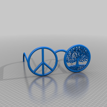 Frieden -eine rein visuelle Sicht-Brille Mode 3d print model - Mito3D