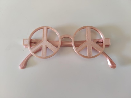 peace glasses party selfmade mtprintmodels carnaval 3d print model - Mito3D