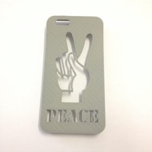 peace hand iphone case 6 6s art protect drop accident apple 3d print model - Mito3D