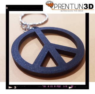 Paz chaveiro joalheria logotipo 3d print model - Mito3D