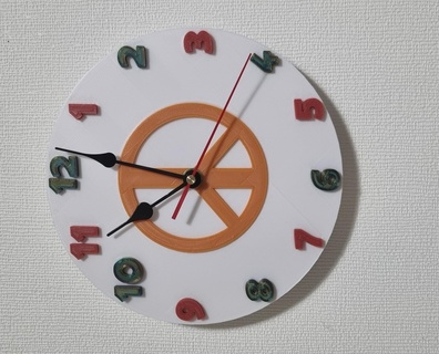 paz amor reloj bricolaje diy hora decoración hogar casa cocina 3d print model - Mito3D