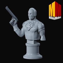 peacemaker bust art john cena suicide squad batman justice league superman hbo max statue figure 3d print model - Mito3D