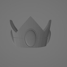 pêssego coroa Couronne 3d print model - Mito3D
