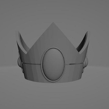 peach crown couronne 3d print model - Mito3D
