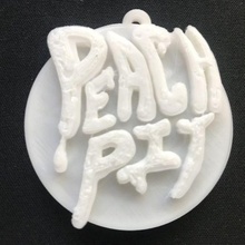 peach pit band keychain jewelry keychains 3d print model - Mito3D