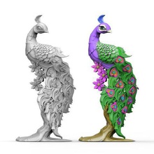 peacock not support printing game animals 3d print model - Mito3D