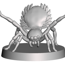 peacock spider Begleiter Spiel 28 dnd der Miniatur minion rpg tabletop Spiele 3d print model - Mito3D
