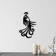 peacock wall decoration art bird home profile silhouette model 3d printing artistic