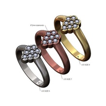 pear cluster diamond ring sizes 6 7 8 3d print model 3d print model - Mito3D