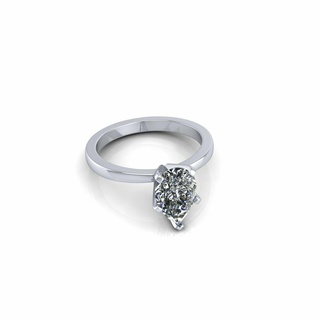 poire diamant mariage bague r2 bracelet solitaire bijoux saphir or argent engagement goujat imprimable 3d pendentif boucle d'oreille personnage 3d print model - Mito3D