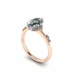 Pera diamante Boda anillo r6 joyería joya pulsera solitario joyas zafiro oro plata compromiso canalla imprimible 3d colgante pendiente arete brazalete 3d print model - Mito3D