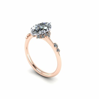 Pera diamante Boda anillo r7 joyería joya pulsera solitario joyas zafiro oro plata compromiso canalla imprimible 3d colgante pendiente arete brazalete 3d print model - Mito3D