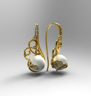 armut küpe e33 bilezik Solitaire yüzük takı elmas mücevherler safir altın bileklik karakter düğün Sanat yalnız 3d print model - Mito3D