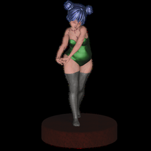 pear girl 3d print model - Mito3D