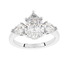pera anel joalheria stl clássico diamante 3d print model - Mito3D