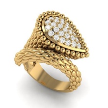 pera textura anel jóia noivado ouro prata diamante cnc imprimível Arquivo senhoras diamantes argolas jóias joias 3d print model - Mito3D