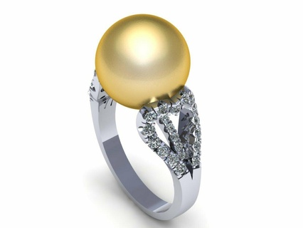 Birne Hochzeit Diamant Ring r208 Armband Solitär Schmuck Mönch Budha Gold Silber Engagement cad druckbar 3d Anhänger Ohrring Armreif Baby 3d print model - Mito3D