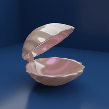 perla cáscara art shell pearl dimound jewelary matrimonio amor 3d print model - Mito3D