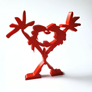 pearl jam decoration - zgmaker art sculpture monkey doll rock logo 3d print model - Mito3D