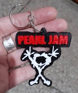pearl jam keychain key 3d print model - Mito3D