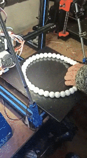 perla collar perlas flexi Arte juguete diseño joyería diyjewelry joyas personalizadas nerdmoda Moda simpático Lisa 3d print model - Mito3D