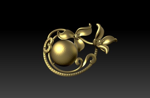 perle pendentif 3d print model - Mito3D