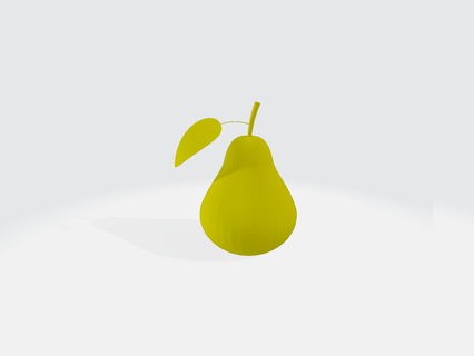 pera frutas Comida doce casa 3d print model - Mito3D