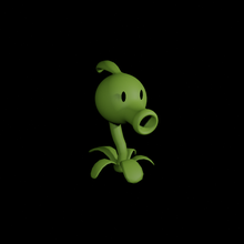 peashotter peashooter game pvz animals plants zombies creatures toys video games pvz2 water marshal 3d print model - Mito3D