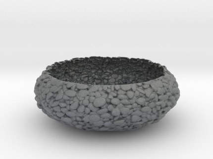 pebbled bowl vase glass 3d print model - Mito3D