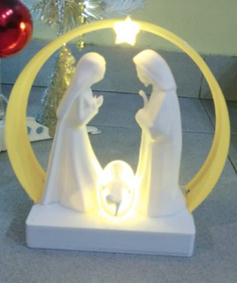 pecebre pesce nascita jose maria Gesù Natale feste famiglia 3d print model - Mito3D