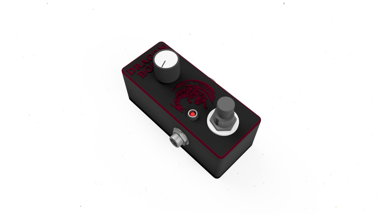 pedal dragon boost guitar music foot electronics pedals 3D print model - Mito3D