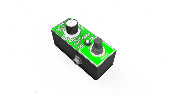 pedal mini bom gitar müzik ayak elektronik pedallar 3d print model - Mito3D