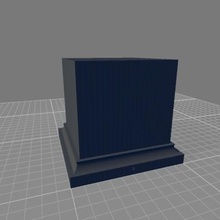 pedestal 45x45x50 bust warhammer 3d print model - Mito3D
