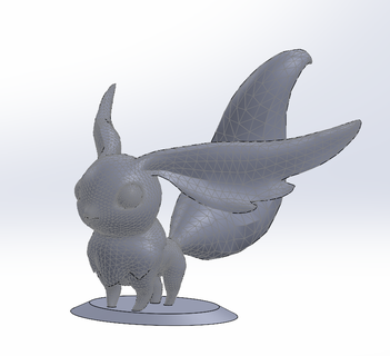 pedestal hushtail sculptures 3d print model - Mito3D