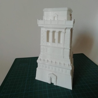 pedestal statue liberty buildings structures 3d print model - Mito3D