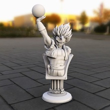 pedestalgg01 art gogeta db goku de dragon la ballel'anime manchon noël 3d print model - Mito3D