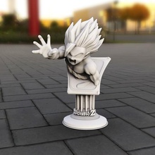 pedestalgh3 art gohan hoku drago palla anime la manica di natale 3d print model - Mito3D