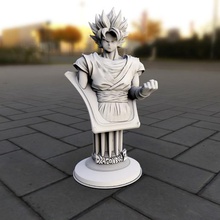 pedestalgk1 Kunst Son-goku balldragon anime ärmel Weihnachten 3d print model - Mito3D
