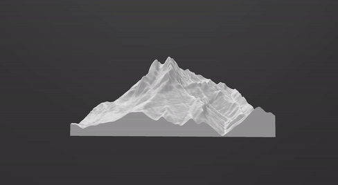 pedraforca 3d mapa 3d print model - Mito3D