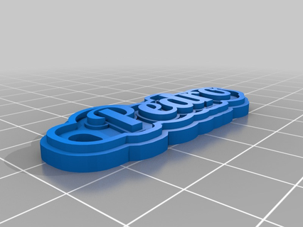 pedro Jewelry customized keychains jewelry keys 3d print model - Mito3D