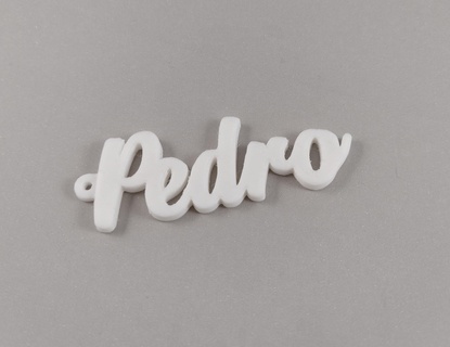 pedro anahtarlık isim kolye gadget mücevher deko çocuk 3d print model - Mito3D