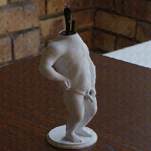 fazendo xixi Garoto vaso 3d print model - Mito3D