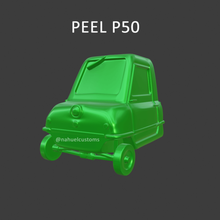 schälen p50 Mikroauto Wagen mini Auto Spielzeugauto Spielzeug klassisch retro Design Modell Zahl Jahrgang heiß Räder Streichholzschachtel 3d print model - Mito3D