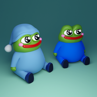 guckt pepe Frosch gucken meme 3d print model - Mito3D