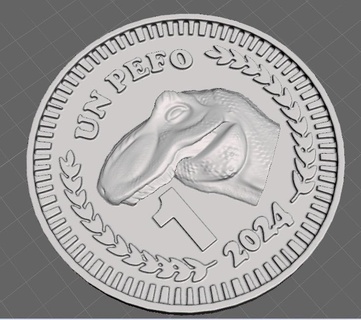 pefo dinofaurus Jewelry unpefo currency 3d print model - Mito3D